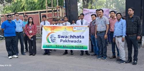 आई एस पी में स्वच्छता पखवाड़ा : छात्रों द्वारा स्वच्छता जागरूकता रैली आयोजित