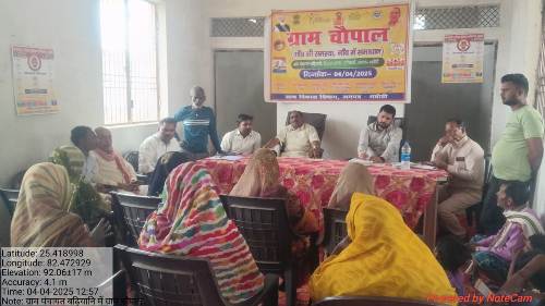 ‘प्रशासन आपके द्वार’’ की भावना को ग्राम चौपाल लगाकर किया गया साकार- जिलाधिकारी