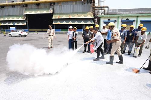 सेल, राउरकेला इस्‍पात संयंत्र की नई प्लेट मिल में अग्निशमन एवं बचाव प्रदर्शन आयोजित
