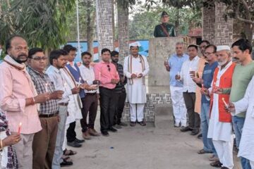 पहलगाम के शहीदों को दी गई श्रद्धांजलि 