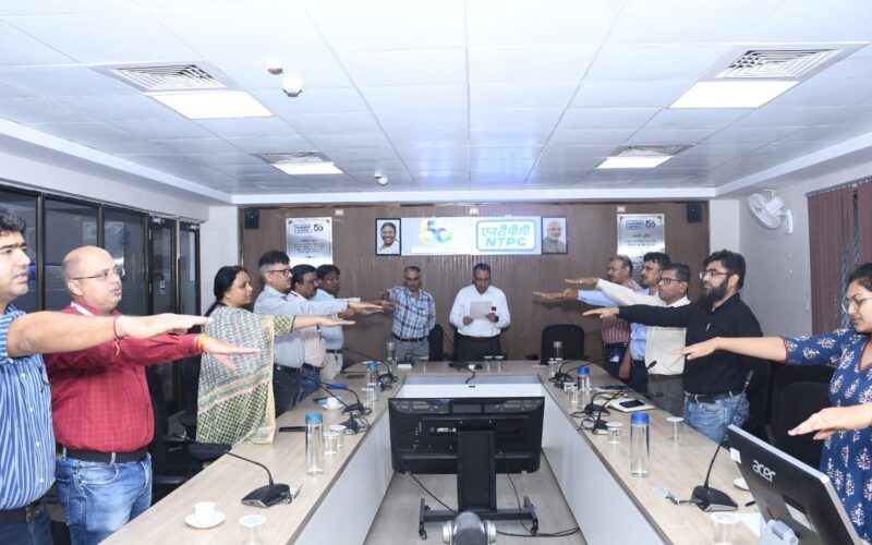 एनटीपीसी खरगोन में स्वच्छता पखवाड़े की शुरुआत