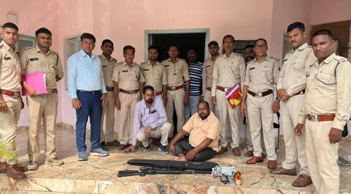 वन्यजीवों के शिकार की साज़िश नाकाम, दो आरोपी जेल भेजे गए, वाहन व हथियार जब्त