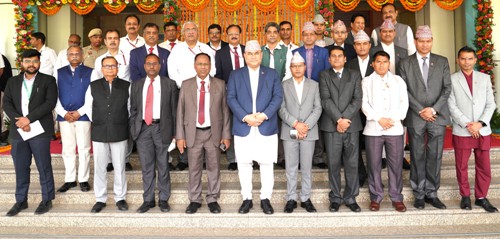 मुख्यमंत्री सुदूर पश्चिम प्रांत नेपाल के उच्च स्तरीय प्रतिनिधिमंडल ने एनएचपीसी निगम फरीदाबाद का दौरा किया