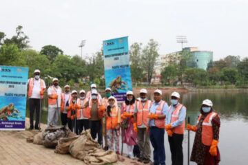 पर्यावरण एवं वन विभाग,सीसीएल द्वारा विश्व पर्यावरण दिवस के उपलक्ष्य में स्वच्छता अभियान का आयोजन