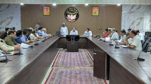 कार्पेट एक्सपो मार्ट के संचालन हेतु डीएम ने सीईपीसी के दिल्ली से आये व स्थानीय पदाधिकारियों के साथ किया बैठक