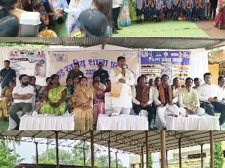 शाला प्रवेशोत्सव में शामिल हुए वन मंत्री केदार कश्यप