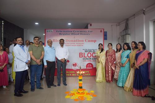 सीसीएल के गांधीनगर अस्पताल ब्लड सेंटर में विश्व रक्तदाता दिवस पर मेगा रक्तदान शिविर का सफल आयोजन