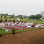 सी.आई.एस.एफ इकाई एनटीपीसी कनिहा में अंतरराष्ट्रीय योग दिवस का आयोजन