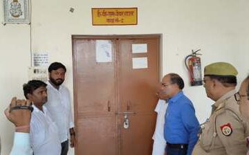 जनप्रतिनिधि की उपस्थिति में स्ट्रांग रूम का किया गया निरीक्षण