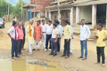 सदर विधायक ने पटवध -कुरहुल  मार्ग का किया निरीक्षण