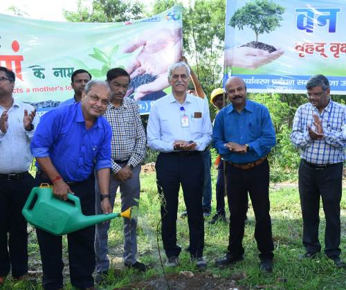 मेजा ऊर्जा निगम द्वारा ‘एक पेड़ माँ के नाम’ पहल के अंतर्गत लगाए गए 2500 पौधे