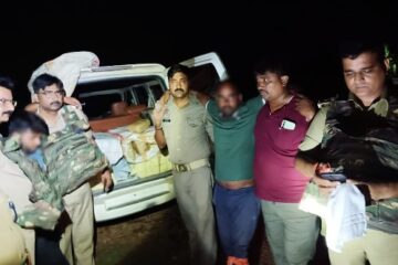 पुलिस मुठभेड़ में दो गांजा तस्कर गिरफ्तार, एक कुंतल गांजा बरामद 