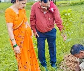 “मां के नाम एक पेड़”: पूर्व वन अधिकारी विनोद कुमार पांडे ने अपनी मां की स्मृति में चौसा आम का पौधा रोपा
