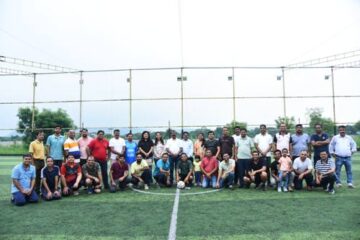 सेल, राउरकेला इस्पात संयंत्र के एनपीएम और एसपीपी द्वारा टीम बिल्डिंग फुटबॉल मैच का आयोजन
