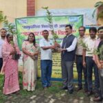 पीवीयूएनएल की बनहरदी कोयला खनन परियोजना द्वारा    फलदार पौधों का वितरण
