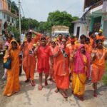 बैजू बाबा बैजनाथ धाम मंदिर जल लेने निकले कांवरिया