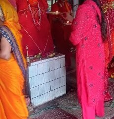 लगातार आठवें दिन किया गया रुद्राभिषेक पूजन