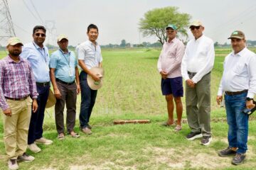 टोक्यो विश्वविद्यालय, जापान के प्रोफ़ेसर काटो ने किया आइसार्क का दौरा, धान की सीधी बुआई को लेकर की चर्चा