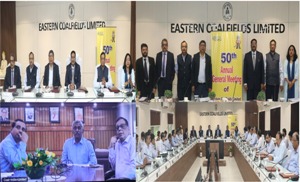 ईस्टर्न कोलफील्ड्स लिमिटेड की 50वीं वार्षिक आम बैठक आयोजित