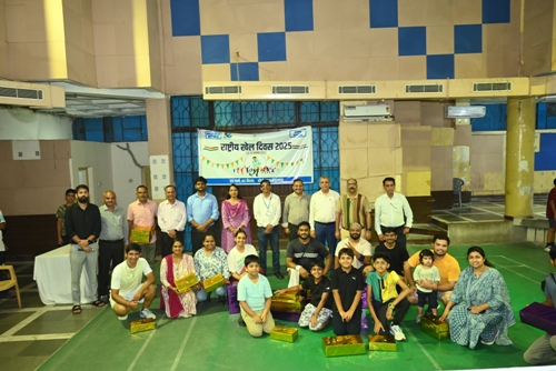 राष्ट्रीय खेल दिवस के अवसर पर बैडमिंटन प्रतियोगिता का आयोजन