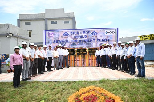 सेल, राउरकेला इस्पात संयंत्र के इस्पात नगरी के लिए 30 एमएलडी सीवेज ट्रीटमेंट प्लांट का उद्घाटन