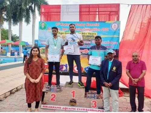 सेल, राउरकेला इस्पात संयंत्र के कर्मचारियों ने राज्य स्तरीय तैराकी चैंपियनशिप में शानदार प्रदर्शन किया