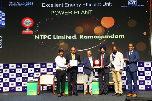 एनटीपीसी रामागुंडम को सीआईआई उत्कृष्ट ऊर्जा दक्षता संयंत्र पुरस्कार 2025 से सम्मानित