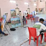 चित्रकारों ने कराया रंगों से छत्तीसगढ दर्शन