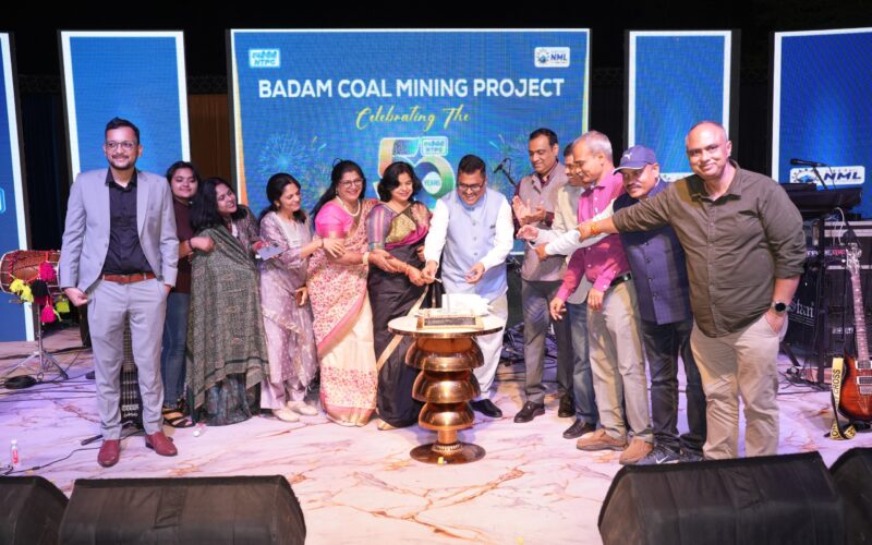 एनएमएल बादम कोल माइनिंग परियोजना ने मनाई एनटीपीसी की स्वर्ण जयंती