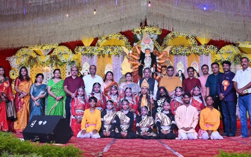 एनटीपीसी बाढ़ में धूमधाम से रावण दहन,नवरात्रि कार्यक्रम का भव्य समापन