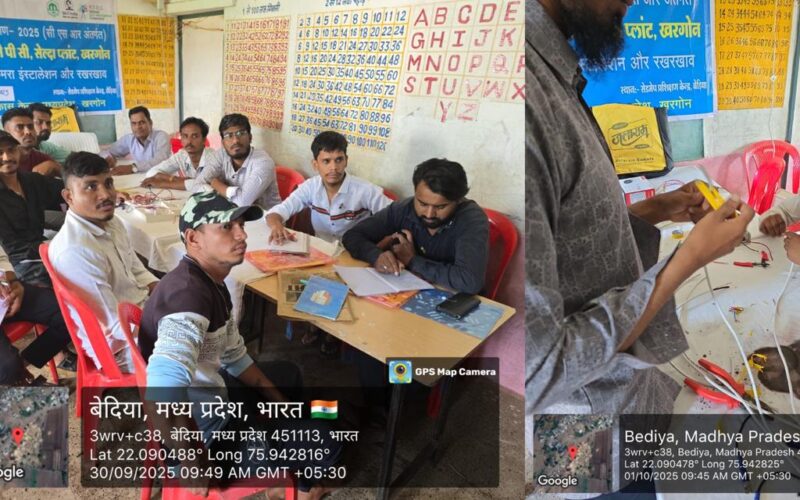 कौशल विकास अभियान: एनटीपीसी खरगोन द्वारा ग्रामीण युवाओं को सीसीटीवी तकनीक में प्रशिक्षण