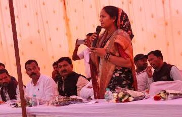 मंत्री श्रीमती लक्ष्मी राजवाड़े ने लांजित में जलाशय जीर्णाेद्धार कार्य का किया भूमिपूजन