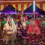 घियानगर छठ पूजा के अंतिम दिन उदयीमान सूर्य को अर्घ्य दिया गया भव्य तरीके से संपन्न