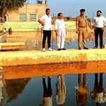 एसडीएम और सीओ ने शिवाजी तालाब छठ घाट का किया निरीक्षण