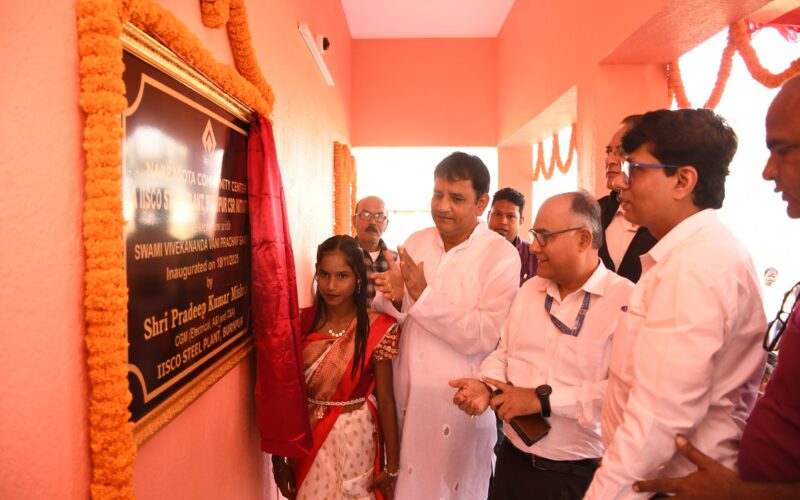 सेल आई एस पी की सीएसआर पहल के तहत नकरासता गाँव को मिली नई सामुदायिक भवन की सौगात