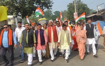 रेणुकूट में सरदार पटेल की 150वीं जयंती पर भव्य “एकता यात्रा” का आयोजन