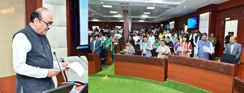 संविधान दिवस पर मुख्य सचिव ने मंत्रालयीन अधिकारियों को भारत के संविधान उद्देशिका का कराया सामूहिक वाचन