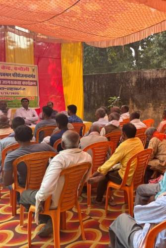 फसल अवशेष प्रबंधन पर किसानों को किया गया जागरूक