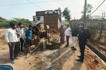 नगर पंचायत डाला बाजार में विकास कार्यों का निरीक्षण, कमियां सुधारने के निर्देश