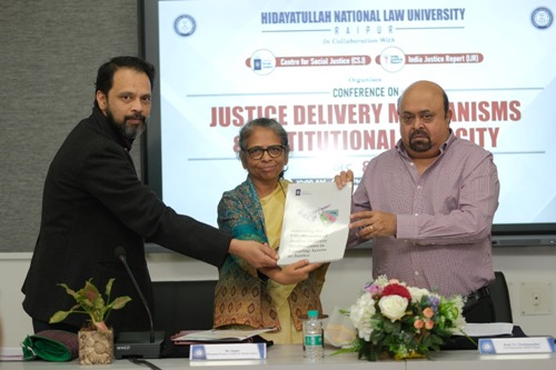 एचएनएलयू, सीएसजे आईजेआर सम्मेलन : “न्याय वितरण तंत्र और संस्थागत क्षमता” पर कांफ्रेंस
