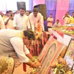 उपमुख्यमंत्री विजय शर्मा ग्राम मोटियारी में नवधा रामायण में हुए शामिल