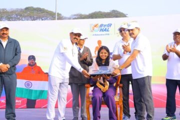 एचएएल फाउंडेशन डे सेलिब्रेशन की शुरुआत फिट इंडिया वॉकाथॉन से हुई