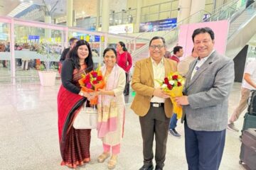 इफको के प्रबंध निदेशक के.जे.पटेल का इफको फूलपुर आगमन