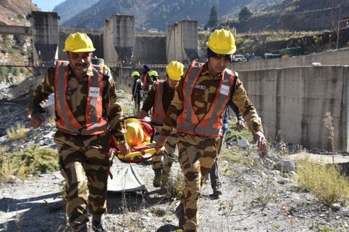 एनटीपीसी तपोवन विष्णुगाड हाइड्रो पावर प्रोजेक्ट में कई रणनीतिक एवं आपदा प्रबंधन हेतु मॉक ड्रिल 