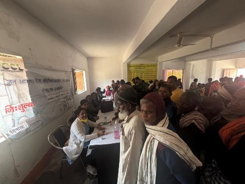 सीसीएल जन आरोग्य केन्द्र, गांधीनगर द्वारा गागी बस्ती में नि:शुल्क मेगा स्वास्थ्य जाँच शिविर का आयोजन