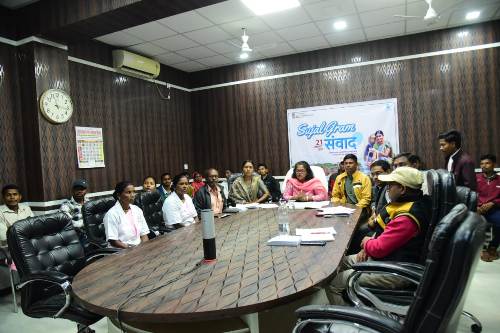 सुजल ग्राम संवाद के तृतीय चरण में ग्राम पंचायत साल्हेभाट ने किया छत्तीसगढ़ का प्रतिनिधित्व