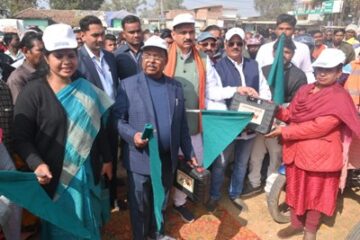 आदिम जाति मंत्री नेताम ने किया जर्नी ऑफ सेनीटेशन हाईजिन का किया शुभारंभ