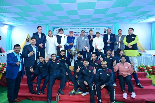 एनसीएल की मेजबानी में ‘कोल इंडिया अंतर-कंपनी टेबल टेनिस टूर्नामेंट’ का हुआ समापन, एनसीएल बनी चैंपियन