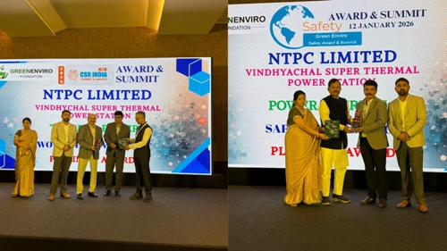 ग्रीन एनवायरो अवार्ड्स में एनटीपीसी विंध्याचल का स्वर्णिम प्रदर्शन, दो प्लैटिनम पुरस्कार से किया गया सम्मानित