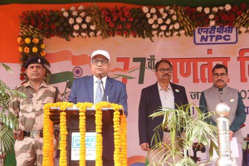 एनटीपीसी पूर्वी क्षेत्र-1 में 77 वां गणतंत्र दिवस गर्व एवं उत्साह से मनाया गया